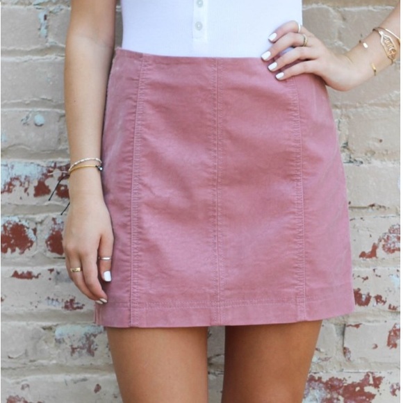 Free People Dresses & Skirts - Free people modern femme vegan suede skirt